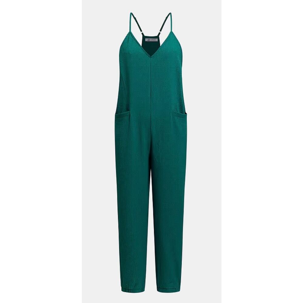 Cupshe Teal Green Sunday Brunch Jumpsuit XL NWT - Picture 3 of 11